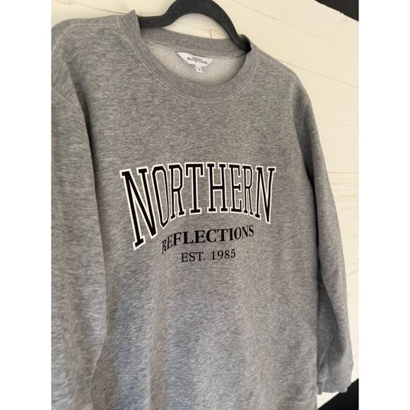 Northern Reflections | S |1985 Logo Crewneck Sweater – Grey - Picture 3 of 7